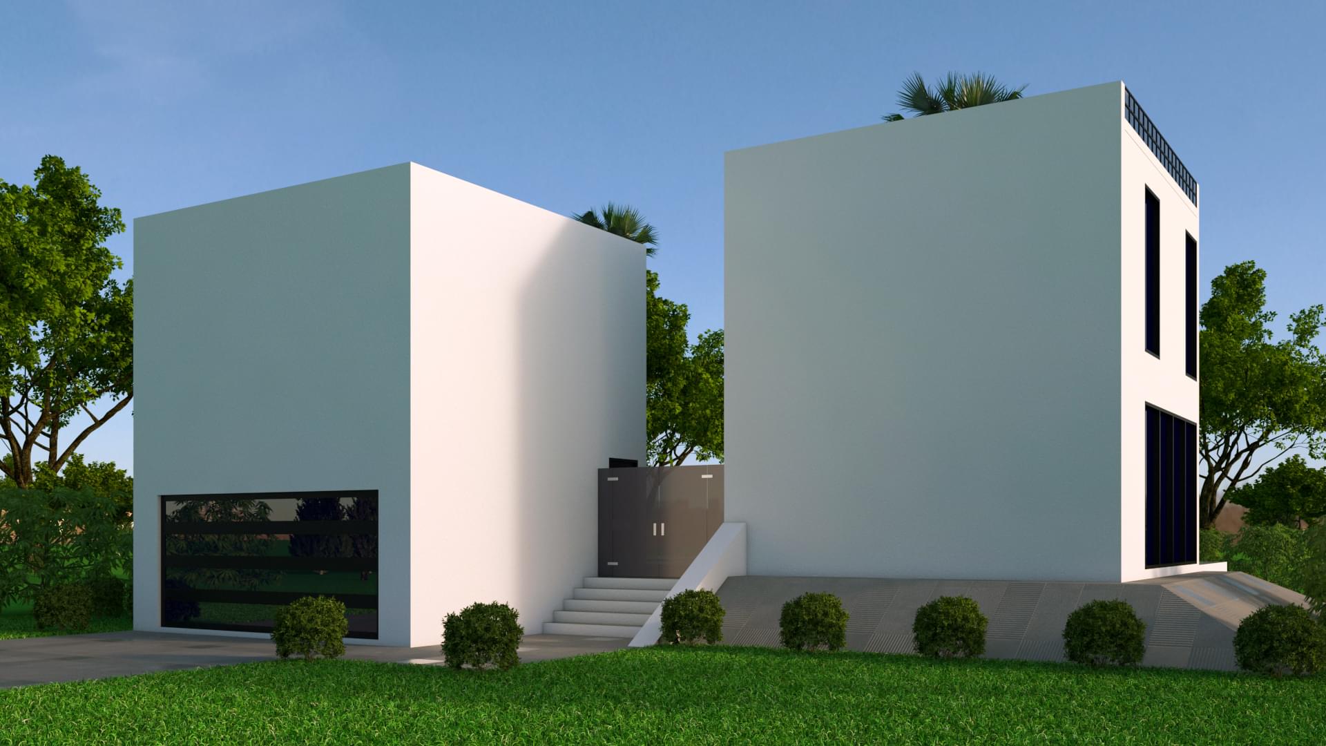 Avantgarde Design Home Builders Florida Saint Lucia Back View