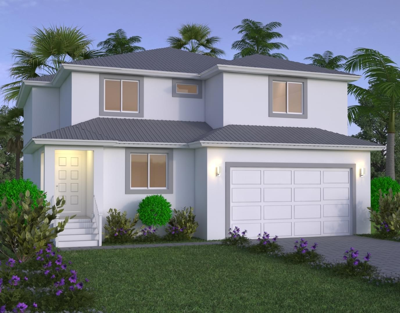 Avantgarde Design Home Builders Florida Saint Lucia Back View